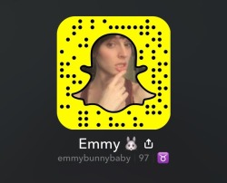 smouldered:Add me on my public snap 🐰  I’ll mostly be posting