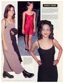 90s-outfits:  slip dresses in People magazine, 1994