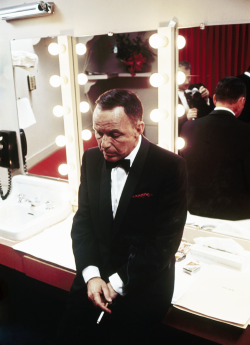 mycristalship:  Frank Sinatra in his dressing room at the Sands