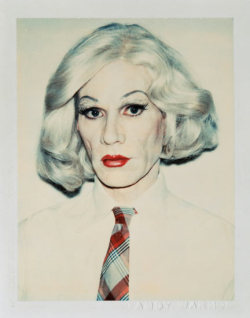 nrqart:  Andy Warhol Self-portrait in Drag 1981 Photograph: The