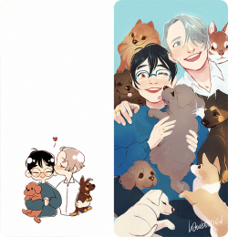 hawberries:prism bookmark designs for yuri on ice, plus friends!