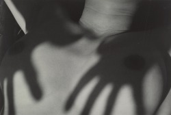 killerbeesting:  Arthur Siegel - nude (hand shadows over breasts),