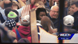 marcus-alexis:  chescaleigh:  Trump supporters assaulting a black