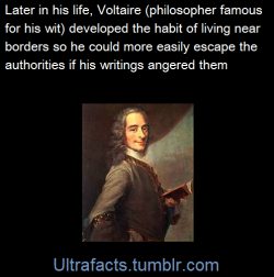 ultrafacts:    Arrest warrants remained open for Voltaire most