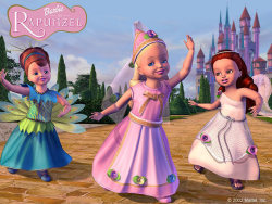 fyretrobarbie:Barbie Rapunzel wallpapers (700x525)