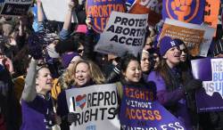 micdotcom: Abortion rights activists rally in front of the Supreme