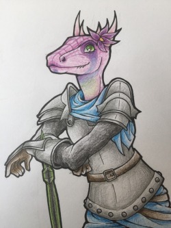 legally-undead:Finally coloured it! This is Neera-Lei, my Argonian