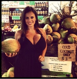 funbaggery:  Coconuts for scale.