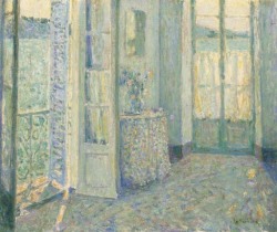 blastedheath:  Henri Le Sidaner (French, 1862-1939), La chambre