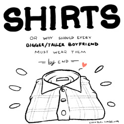 coonblr:  SHIRTS! Or why should every bigger/taller boyfriend