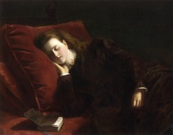 books0977:  Sleep (1872). William Powell Frith (English, 1819-1909).