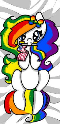 ask-usa-pony:  bonus:SHE IS GAY GAY GAYSHE LIKE LONG BIG BACONSSHE