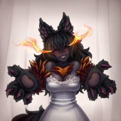 monorus:  Hellhound waifu 