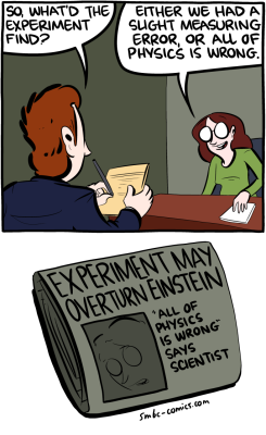 Saturday Morning Breakfast Cereal demonstrating how journalists