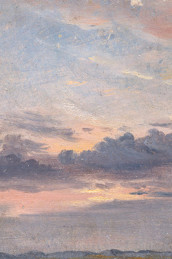 sollertias:  A Cloud Study, Sunset by John Constable, c. 1821