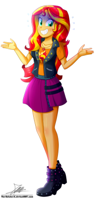 the-butcher-x: .:Sunset Shimmer - EqG Style:. (Commission)  