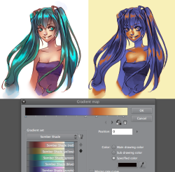 foervraengd:  Playing around with the gradient map in MangaStudio