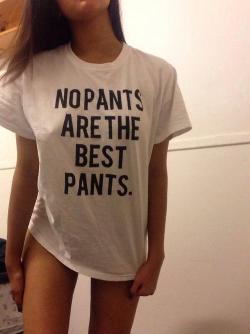 No pants are the best pants