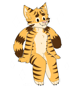 fleurfurr:  Teeny commission for Jay-the-tiger(These are ฟ)~Commission
