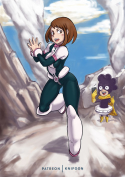 Ochaco from MHAI still suck at backgrounds, but i tried…Hope