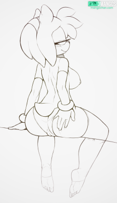 I’ve been really into drawing butts lately. So that’ll