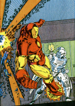 rockofeternity:  Iron Man vs. Ghost — Bob Layton 