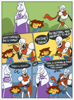 plumfsh: Comic N-056 “Ridiculously Livid” Frisk and Papyrus