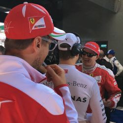 teandkimi:  Kimi, Seb is watching you! Don’t flirt too much