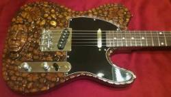 entheognosis:  Guitar made of cross-sections of the ayahuasca