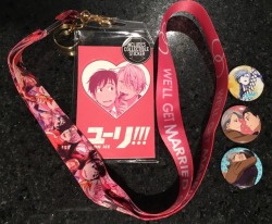 opallene:  Yuri!!! On Ice stuff from HotTopic.  They had tons