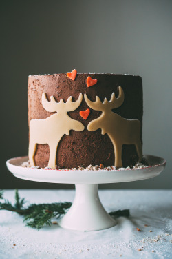 simply-divine-creation:Marzipan Moose Mousse Cake » Molly Yeh