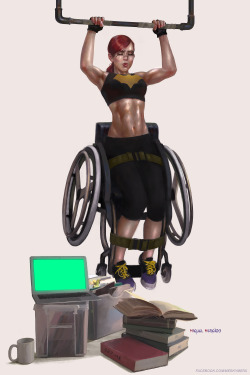 merkymerx:  Oracle workout. Inspired by Norman Rockwell and Adam