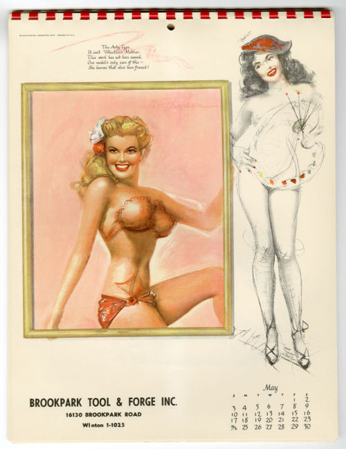 The 1953 Models Sketchbook by Earl MacPherson with advertising for Brookpark Tool & Forge Inc. 