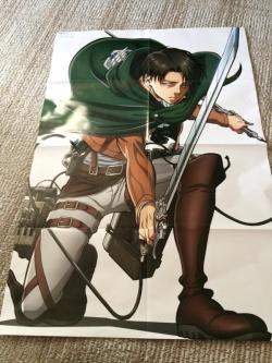 Preview of a new Levi poster, included in Animedia’s July 2015