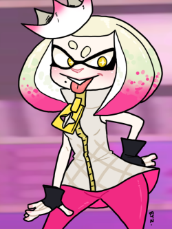 eyzmaster: Splatoon - Pearl 02 by theEyZmaster  Pearl is a smol