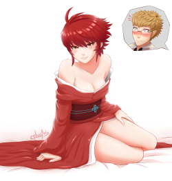 #189 - Hinoka Kimono Commission for  starlordandsons   Full Body