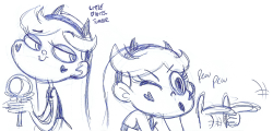 littledigits:  some ball point pen doodles of star and a marco