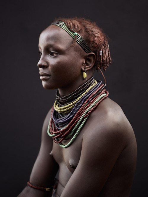 Ethiopian Dassanech girl, by Joey L.