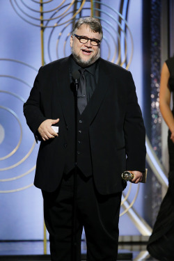 gaelgarcia:  Guillermo del Toro accepts the award for Best Director