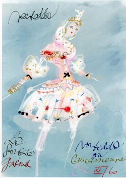 books0977:  Costume design for the ballet La Source for the Ballet