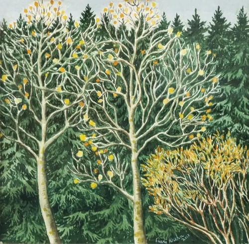 huariqueje:  Aspens   -   Inari Krohn , 2017.Finnish, b. 1945