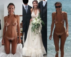 hotbride:  Hot bride - Brides having sex in wedding dresses,