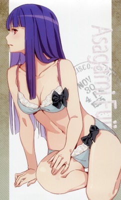 asagami fujino bra cleavage kara no kyoukai morii shizuki pantsu