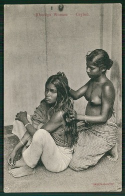   Sri Lankan Rhodiyas, via Old Indian Photographs.   