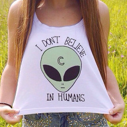 lovelyandfashionblog:  I don’t believe in humans Get Tank Here