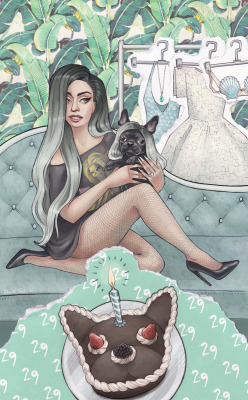 thecolormonster:  HAPPY BIRTHDAY LADY GAGA!Thank you for being