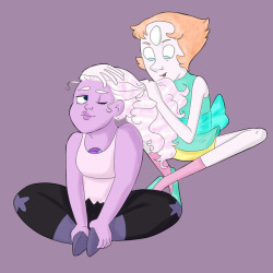 chizzi-cat: Pearlmethyst Week Day 4~Free Day Ame has a lot of
