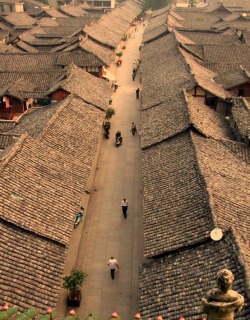 thirty-six-stratagems:  Streets, Langzhong Ancient City Of Nanchong,