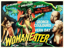 hpcollection:  Affiche britannique de “The Woman Eater” (Eros-1958)