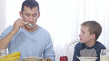 chocolateninjadonut:  Ah, Mark is gonna be a great dad. I can see it. Honest Frosted Flakes Commercial (Feat. Markiplier) 